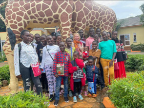 Kim at Zoo Uganda